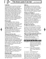 Preview for 25 page of Panasonic NN-SN651B Instrucciones De Operación