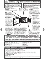 Preview for 26 page of Panasonic NN-SN651B Instrucciones De Operación