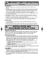 Preview for 5 page of Panasonic NN-SN789S Operating Instructions Manual