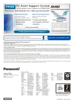 Preview for 14 page of Panasonic P2HD AG-HPX255 Manual