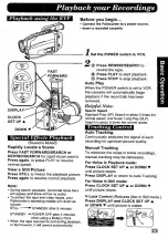 Preview for 23 page of Panasonic Palmcorder IQ PV-D406 Operating Instructions Manual