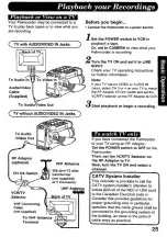 Preview for 25 page of Panasonic Palmcorder IQ PV-D406 Operating Instructions Manual