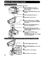 Preview for 6 page of Panasonic Palmcorder PV-A386 User Manual