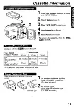 Preview for 11 page of Panasonic Plamcorder PalmSight PV-L671 Operating Instructions Manual