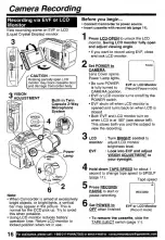 Preview for 16 page of Panasonic Plamcorder PalmSight PV-L671 Operating Instructions Manual