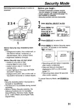 Preview for 31 page of Panasonic Plamcorder PalmSight PV-L671 Operating Instructions Manual