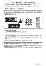 Preview for 49 page of Panasonic PT-RZ575 Operating	 Instruction