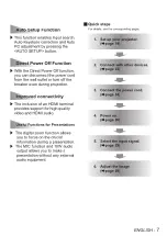 Preview for 7 page of Panasonic PT-VX400 Operating Instructions Manual