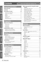 Preview for 8 page of Panasonic PT-VX400 Operating Instructions Manual