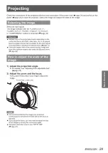 Preview for 29 page of Panasonic PT-VX400 Operating Instructions Manual