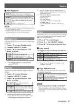 Preview for 51 page of Panasonic PT-VX400 Operating Instructions Manual