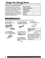 Preview for 3 page of Panasonic PV-D301 Operating Manual