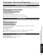 Preview for 49 page of Panasonic TH-42PX60U Operating Instructions Manual