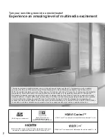 Preview for 2 page of Panasonic TH-42PX80U Quick Start Manual