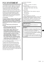 Preview for 3 page of Panasonic TH-55AF1U Operating Instructions Manual