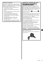 Preview for 5 page of Panasonic TH-55AF1U Operating Instructions Manual