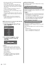 Preview for 22 page of Panasonic TH-55AF1U Operating Instructions Manual