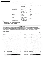 Preview for 2 page of Panasonic TH37PX50U - 37" HD PLASMA TV Service Manual