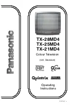 Preview for 2 page of Panasonic TX-28MD4 Operating Instructions Manual