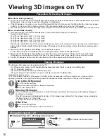 Preview for 16 page of Panasonic Viera TC-P65GT50 Owner'S Manual