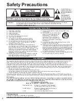 Preview for 4 page of Panasonic VIERA TH-42PZ85U Quick Start Manual