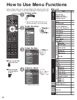 Preview for 24 page of Panasonic VIERA TH-42PZ85U Quick Start Manual