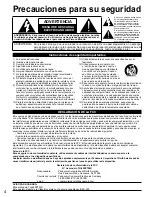 Preview for 4 page of Panasonic Viera TH-65PZ750 Manual De Instrucciones