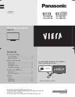 Preview for 1 page of Panasonic Viera TH-L32XV6A Operating Instructions Manual