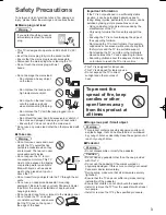 Preview for 3 page of Panasonic Viera TH-L32XV6A Operating Instructions Manual