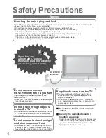 Preview for 4 page of Panasonic Vieta TX-26LX600P Operating Instructions Manual