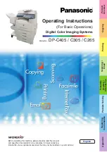 Panasonic Workio DP-C305 Operating Instructions Manual preview