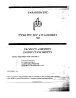 ParaBody 503 Assembly Instruction Sheet preview