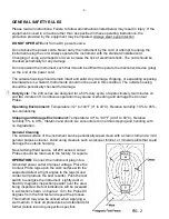 Preview for 2 page of Parker Research Corp B200S Operating Instructions