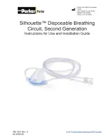 Preview for 1 page of Parker Porter Silhouette Disposable Breathing Circuit, Second... Instructions For Use And Installation