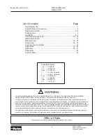 Preview for 2 page of Parker Series V14 Service Manual