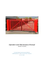 Preview for 1 page of Parking Facilities PF9700 Operation And Maintenance Manual