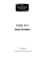 Parkinson Cowan CSIG 511 Operating And Installation Instructions preview