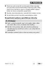 Preview for 148 page of Parkside 339152 1910 Instructions Manual