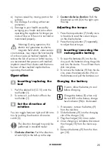 Preview for 25 page of Parkside PASSK 20-Li B2 Translation Of The Original Instructions