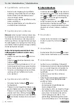 Preview for 26 page of Parkside PFS 280 A1 Operation And Safety Notes