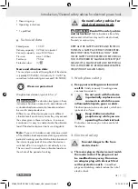 Preview for 7 page of Parkside PFSP 100 - MANUEL 4 Operation And Safety Notes