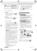 Preview for 61 page of Parkside PFSP 100 - MANUEL 4 Operation And Safety Notes