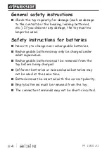 Preview for 7 page of Parkside PP 1050 A1 Operation And Safety Notes