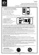 Preview for 29 page of Parrot Uncle F8307 Installation & Operating Instructions Manual