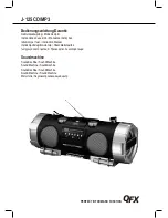 Preview for 1 page of QFX J-125 Instruction Manual