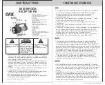 Preview for 2 page of QFX R-180 Operation Instructions