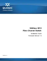 Preview for 1 page of Qlogic SANbox 3810 Installation Manual