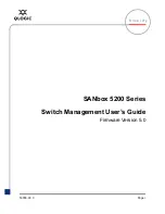 Preview for 1 page of Qlogic SANbox 5200 Series User Manual