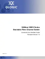 Preview for 1 page of Qlogic SANbox 5800V Series Interface Manual