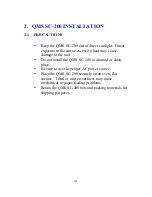 Preview for 10 page of QMS SC-200 User Manual